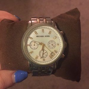 Michael Kors silver and gold watch